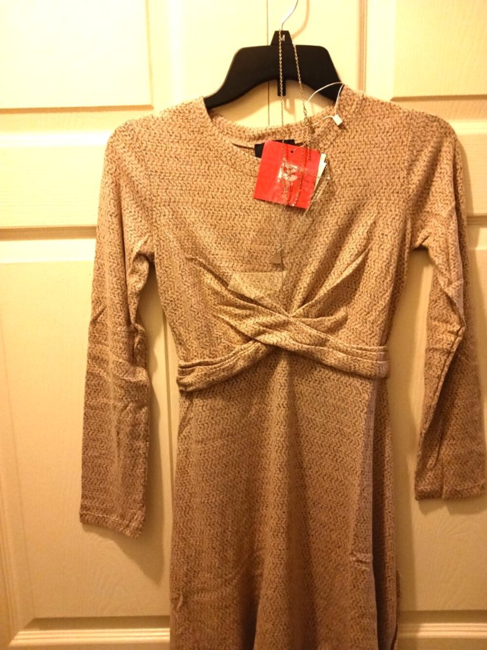 New IZ Byer Girls Size Large Dress Rose color Long Sleeve~PRETTY~